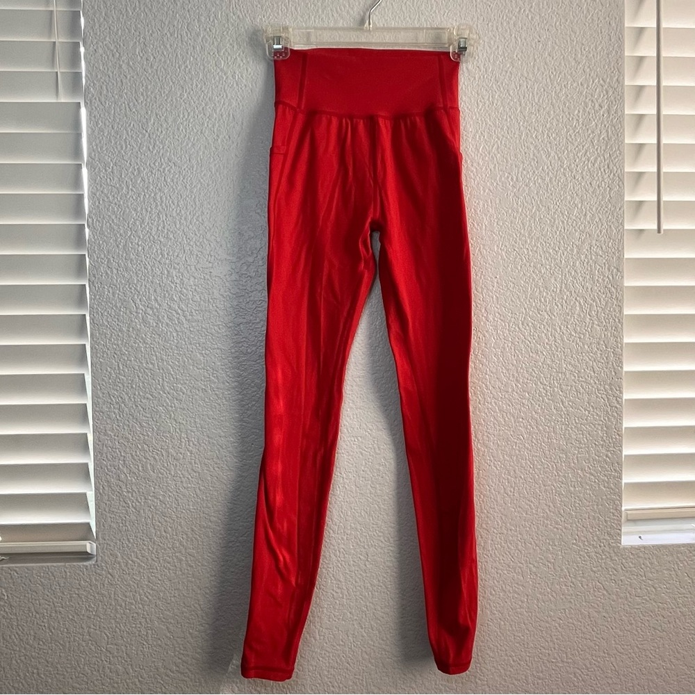 Alphalete womens size small red fitness workout leggings